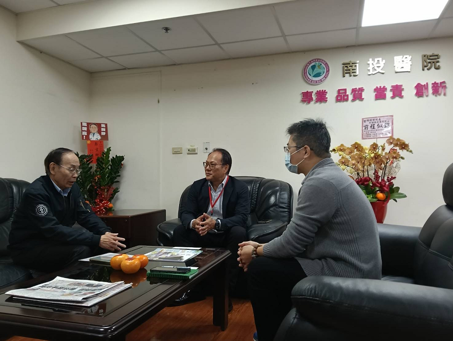 跨界協同作戰！台電南投處長張毓哲與院方高層建立快速應援機制。